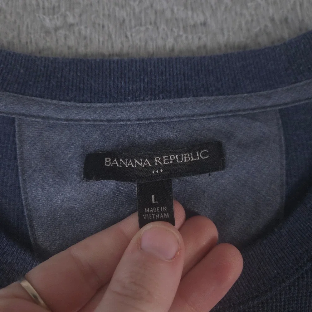 LOT OF 3 Banana Republic Shirt Men L Multi Luxe Touch Waffle Premium Wash Cotton
